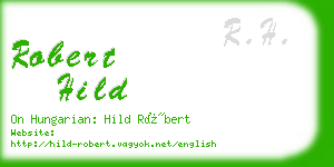 robert hild business card